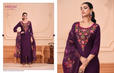 Monalisa vol 6 by Lily and lali Fancy Embroidered Work  Kurti Pant  with Dupatta catalogue at low price readymade suit catalogs