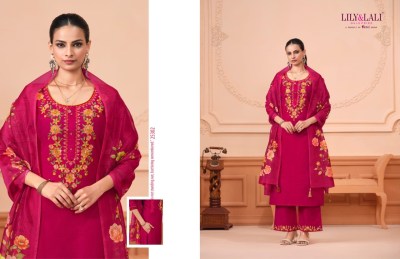 Monalisa vol 6 by Lily and lali Fancy Embroidered Work  Kurti Pant  with Dupatta catalogue at low price readymade suit catalogs