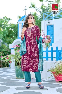 Monica by Chhaya kurti heavy modal printed fancy kurti pant and dupatta catalogue readymade suit catalogs