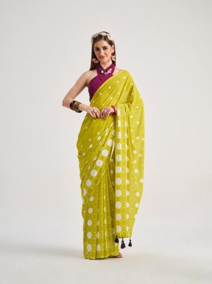 Mono.Poley Polka Pops Archie Georgette Digital Printed Saree with Fancy Latkans sarees catalogs