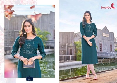Morni by Akshar textile heavy reyon handwork fancy kurti catalogue at affordable rate kurtis catalogs