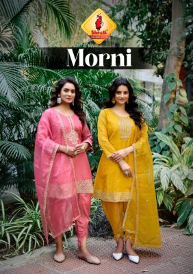 Morni by Shruti Suit Pure Organza Embroidered Fancy Readymade suit collection with low price Shruti