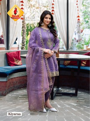 Morni by Shruti Suit Pure Organza Embroidered Fancy Readymade suit collection with low price readymade suit catalogs