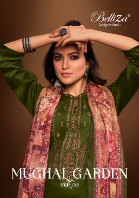 Mughal garden vol 2 by belliza cotton mal mal Dress material unstitched suits catalogue at wholesale price  Amavi