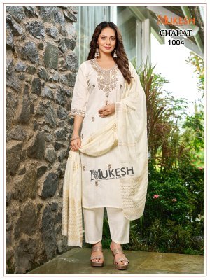Mukesh CHAHAT 1001-1008 Kurti Pant Dupatta Set kurti pant with dupatta Catalogs