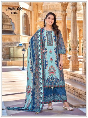 Mukesh Jhalak Jam Satin Readymade Pakistani Suit Mirror Work readymade suit catalogs