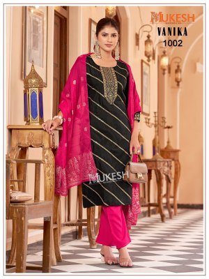 Mukesh Vanika  Embroidered Kurti Pant with Dupatta kurti pant with dupatta Catalogs