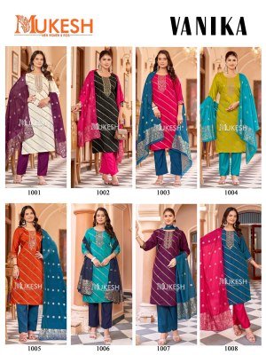 Mukesh Vanika  Embroidered Kurti Pant with Dupatta kurti pant with dupatta Catalogs