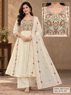 Mul Cotton 3-Piece Palazzo Pair Set Size wise Combo Set