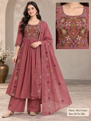 Mul Cotton 3-Piece Palazzo Pair Set Size wise Combo Set