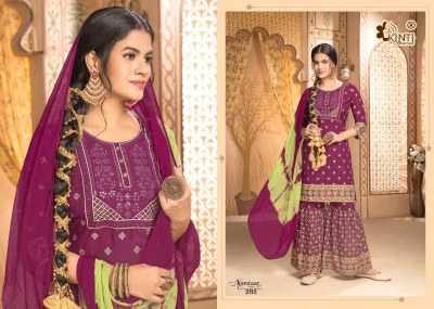 Mumtaaz by kinti heavy reyon straight kurti sharara with dupatta catalog at wholesale price readymade suit catalogs