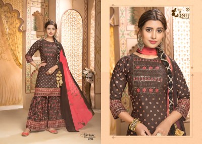 Mumtaaz by kinti heavy reyon straight kurti sharara with dupatta catalog at wholesale price readymade suit catalogs