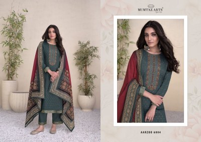 Mumtaz Arts by Aarzoo pure jam satin foil print embroidered salwar kameez catalogue at low rate salwar kameez catalogs