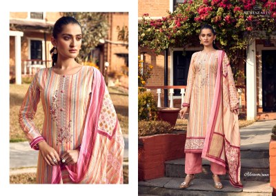 Mumtaz Arts by Blossom pure karachi lawn cambric karachi suit catalogue at affordable rate Karachi suits catalogs