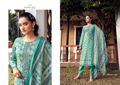 Mumtaz Arts by Blossom pure karachi lawn cambric karachi suit catalogue at affordable rate Karachi suits catalogs