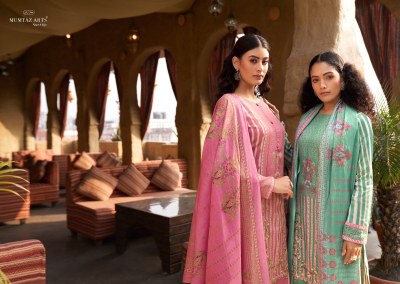 Mumtaz Arts by Mayna pure satin printed embroidered unstitched salwar kameez catalogue at affordable rate salwar kameez catalogs