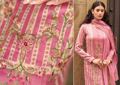 Mumtaz Arts by Mayna pure satin printed embroidered unstitched salwar kameez catalogue at affordable rate salwar kameez catalogs