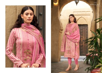 Mumtaz Arts by Mayna pure satin printed embroidered unstitched salwar kameez catalogue at affordable rate salwar kameez catalogs
