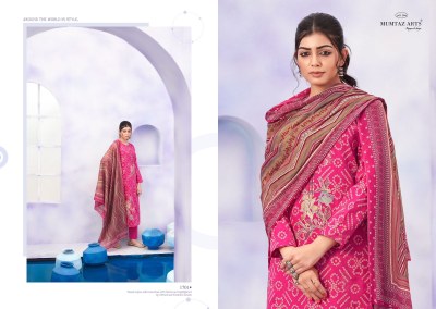 Mumtaz Arts by Ruhani pure jam satin foil printed dress material catalogue at affordable rate  salwar kameez catalogs