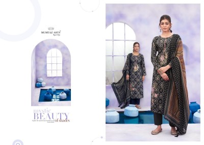 Mumtaz Arts by Ruhani pure jam satin foil printed dress material catalogue at affordable rate  salwar kameez catalogs