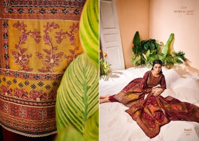 Mumtaz Arts launch Nayaab presnt embroidered and digital printed unstitched salwar suit catalogue at low rate  pakistani suit catalogs
