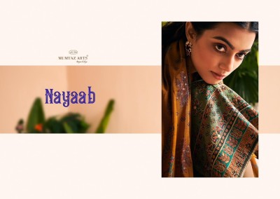 Mumtaz Arts launch Nayaab presnt embroidered and digital printed unstitched salwar suit catalogue at low rate  pakistani suit catalogs