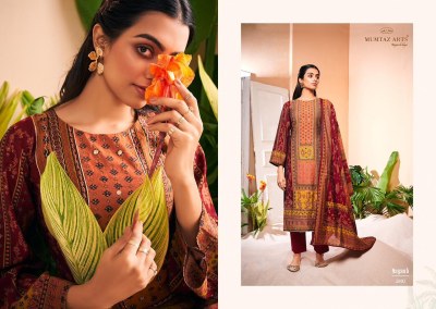 Mumtaz Arts launch Nayaab presnt embroidered and digital printed unstitched salwar suit catalogue at low rate  pakistani suit catalogs