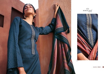 Mumtaz Arts present Gazal pure viscose jam satin with embroidered unstitched dress material catalogue at wholesale rate salwar kameez catalogs