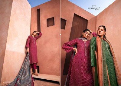 Mumtaz Arts present Gazal pure viscose jam satin with embroidered unstitched dress material catalogue at wholesale rate salwar kameez catalogs