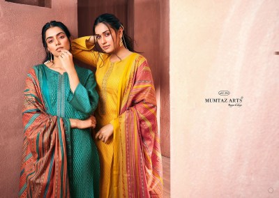 Mumtaz Arts present Gazal pure viscose jam satin with embroidered unstitched dress material catalogue at wholesale rate salwar kameez catalogs