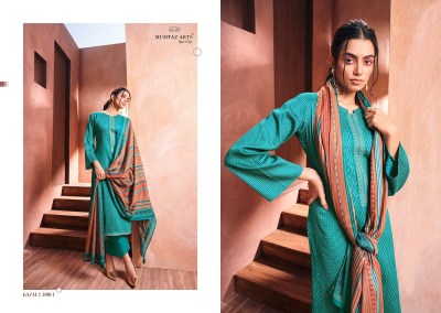 Mumtaz Arts present Gazal pure viscose jam satin with embroidered unstitched dress material catalogue at wholesale rate salwar kameez catalogs