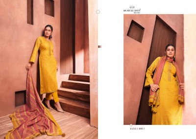Mumtaz Arts present Gazal pure viscose jam satin with embroidered unstitched dress material catalogue at wholesale rate salwar kameez catalogs