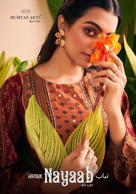 Mumtaz arts by Nayaab pure viscose foil printed embroidered unstitched salwar kameez catalogue Mumtaz Arts 