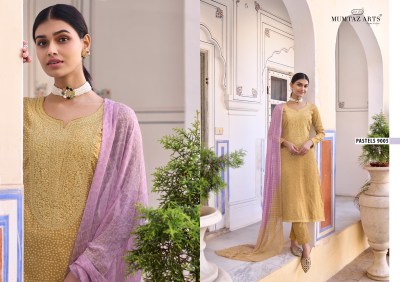 Mumtaz arts by Pastels pure jam satin printed embroidered salwar kameez catalogue at wholesale price salwar kameez catalogs