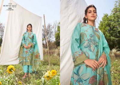 Mumtaz arts by Spring Villa pure muslin digital foil printed unstitched dress material catalogue salwar kameez catalogs