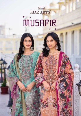 Musafir 26 by Riaz Pure Karachi lawn digital printed karachi suit catalogue with low rate wholesale catalogs
