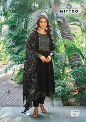 Muskaan by Mittoo Modal Silk plain top bottom with printed dupatta catalogue readymade suit catalogs