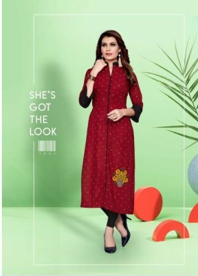 Muskan Vol 1 Rayon Butti Designer Kurti collection  