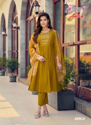 Mystic 9 Antra Vol-1 Flared Kurti Pant with Dupatta kurti pant with dupatta Catalogs