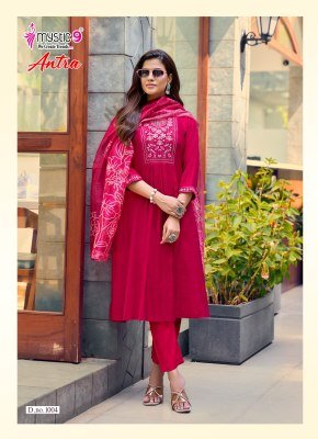 Mystic 9 Antra Vol-1 Flared Kurti Pant with Dupatta kurti pant with dupatta Catalogs