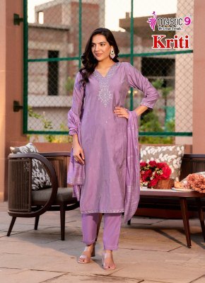 Mystic 9 Kriti Vol 1 Premium Vertican Shimmer Kurti Catalogs Embroidery Wholesale Collection kurtis catalogs