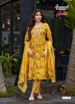 Mystic 9 Namita Vol 1 Muslin Umbrella Cut Kurti Pant with Dupatta kurti pant with dupatta Catalogs