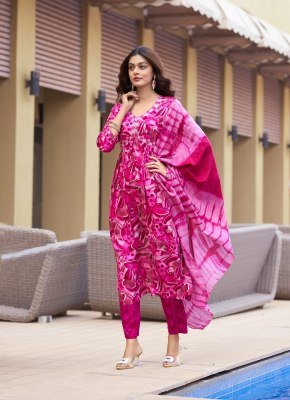 Mystic 9 Pooja Vol 10 Premium Rayon Foil Print Aaliya Cut Suit Set with Embroidery Pant And Chanderi Dupatta wholesale kurtis catalogs