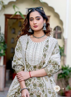 Mystic 9 Roshni Vol 1 Cambric Cotton Straight Kurti Set with Printed Dupatta (M–3XL) readymade suit catalogs