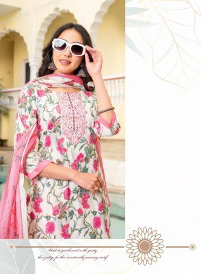 Mystic 9 Roshni Vol 1 Cambric Cotton Straight Kurti Set with Printed Dupatta (M–3XL) readymade suit catalogs