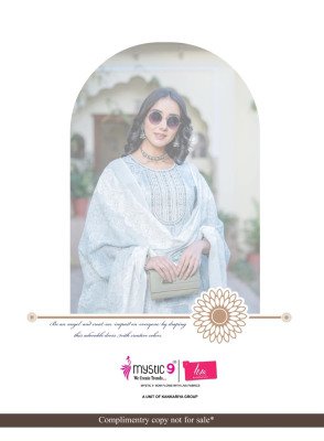 Mystic 9 Roshni Vol 1 Cambric Cotton Straight Kurti Set with Printed Dupatta (M–3XL) readymade suit catalogs