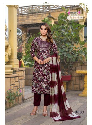 Mystic 9 Sabri Vol 9 Premium Rayon Foil Print Straight Suit Set with Embroidered Kurta Pant And Chanderi Dupatta Wholesale kurtis catalogs