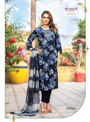 Mystic 9 Sabri Vol 9 Premium Rayon Foil Print Straight Suit Set with Embroidered Kurta Pant And Chanderi Dupatta Wholesale kurtis catalogs