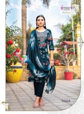 Mystic 9 Sabri Vol 9 Premium Rayon Foil Print Straight Suit Set with Embroidered Kurta Pant And Chanderi Dupatta Wholesale kurtis catalogs