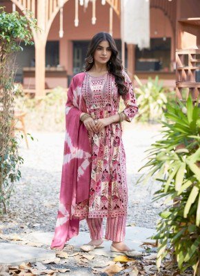 Mystic 9  Simran Vol 8 Premium Nayra Cut Rayon Suit with Exclusive Embroidery Work Pant And Chanderi Dupatta Wholesale  kurtis catalogs